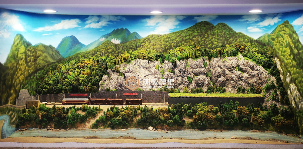 寶成鐵路109隧道搶修通車(chē)微縮場(chǎng)景