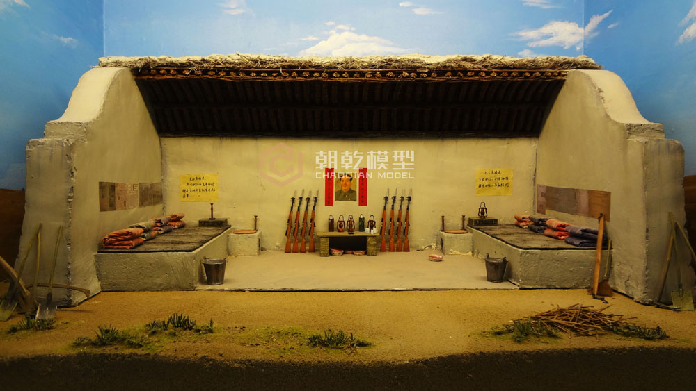 榆林補浪河女子民兵治沙連展廳微縮場(chǎng)景